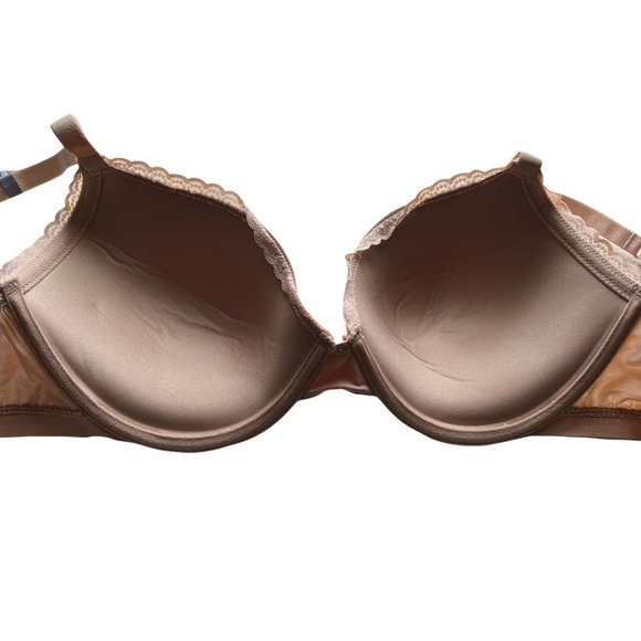 Aerie Brooke Plunge Bra in Natural Nude Lace Trim Size 36DD - Picture 3 of 7